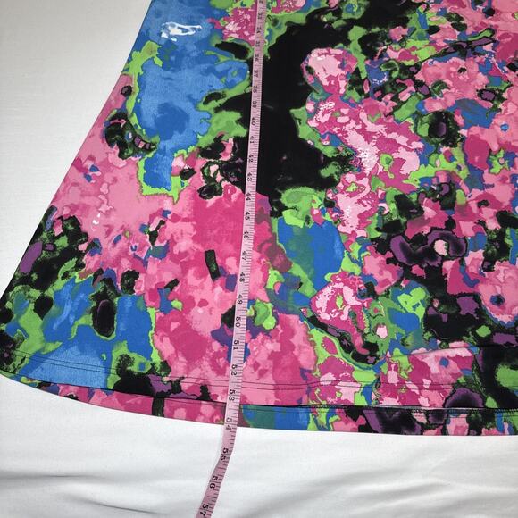 Twiggy London Colorful Maxi Dress Drawstring Waist Sleeveless Stretch Size S EUC - Picture 9 of 13